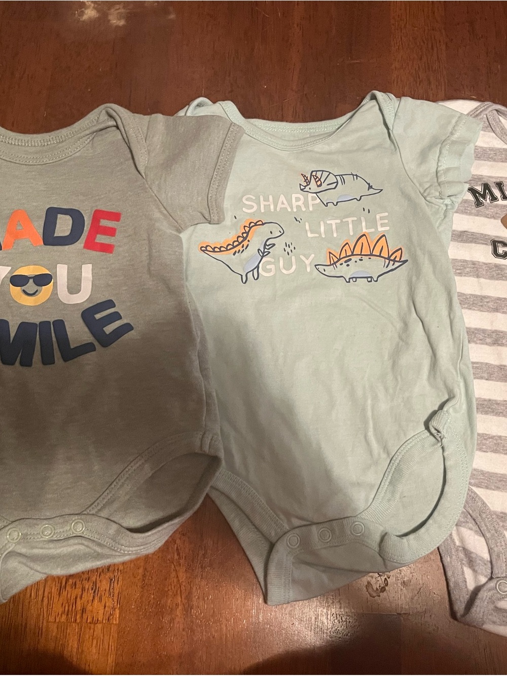 Baby Boy Onesie Bundle 6-9 Months – 3 Short Sleeve Bodysuits